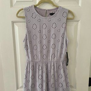 NWT Lavender Summer Dress with Cutout Florals Size M
